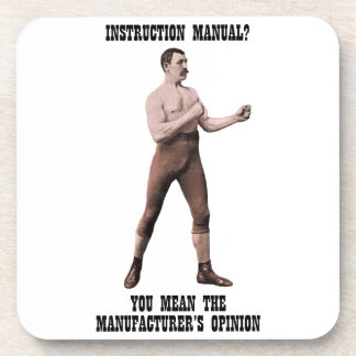 A Genuine Overly Manly Man Coaster