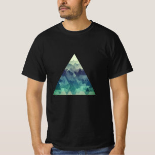 A geometric triangular mountain landscape T-Shirt