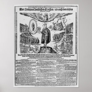 A German broadsheet depicting Adolphus Champion Poster