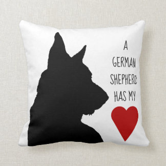 "A German Shepherd has my heart" pillow