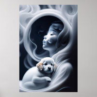 A Ghost Girl And Her Dog