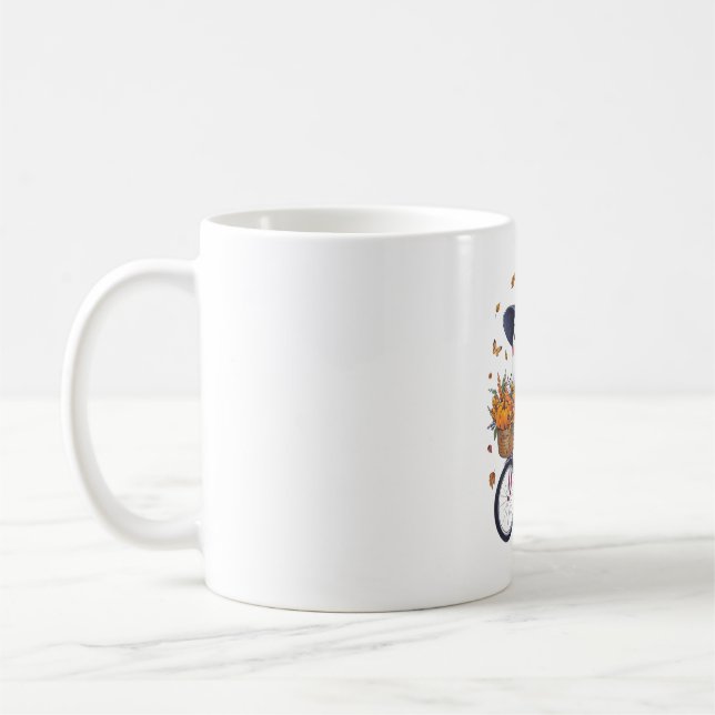 A ghost riding a bicycle	 coffee mug (Left)