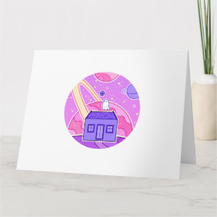 A ghost that lives on space card
