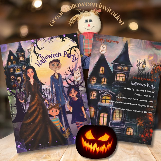 A Ghoulishly Good Haunted House Party Invitation (A Ghoulishly Good Haunted House Party Invitation)