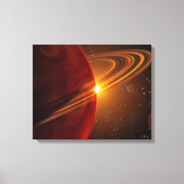 A giant planet orbiting the sun-like star 79 Ce Canvas Print (Front)