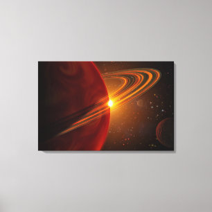 A giant planet orbiting the sun-like star 79 Ce Canvas Print