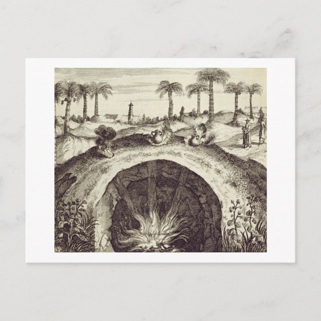 A Giant Underground Steam Cooker, from 'China Illu Postcard (Front)