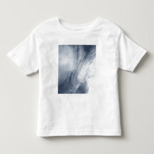 A giant whirlpool cloud swirls above the sea toddler t-shirt