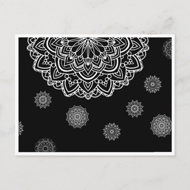 A gift card with a manadala art (Front)