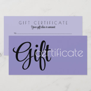 A Gift Certificate for your Ideas - Typography 2
