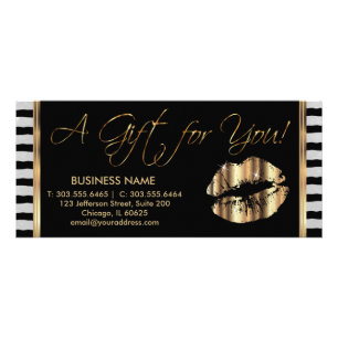 A Gift Certificate Pretty Gold 💋 Lips