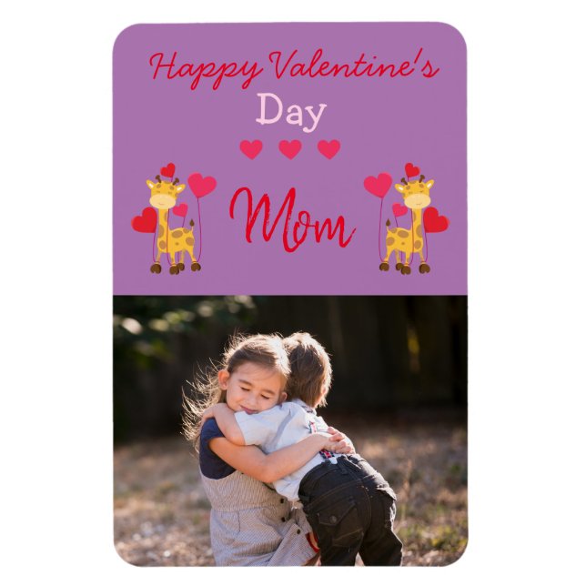 A gift for mom on Valentine's Day Magnet (Vertical)