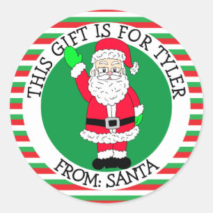 A Gift For To and From Santa Gift Tag