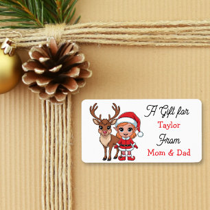 A Gift for You from Santa Gift Tag