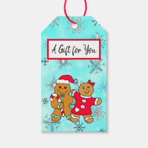 A Gift for You Gingerbread Men Christmas Tags