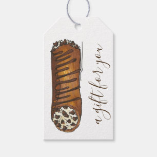 A Gift For You Homemade Chocolate Chip Cannoli Gift Tags