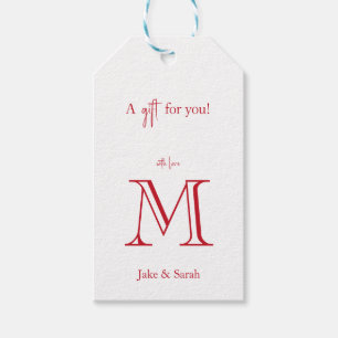 A Gift for You Red Text Tags