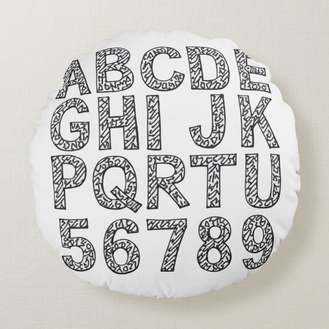 A gift full of sincerity round pillow (Front)