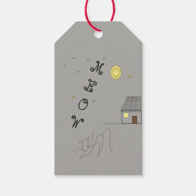A gift tag for cat lovers (Front)