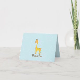 A Giraffe has Manners Thank You Card