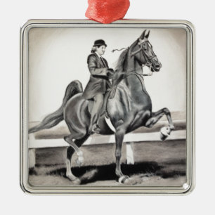 A Girl and A Dream by Linda Dalziel Metal Ornament