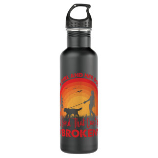A Girl And Her Dog A Bond That Can't Be Broken Dog 710 Ml Water Bottle