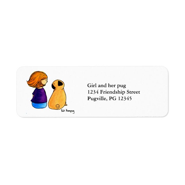 A Girl and Her Pug (blonde version) (Front)