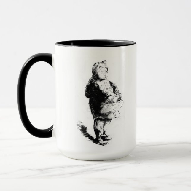 A Girl and her Thistle Mug (Left)