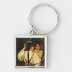 A girl at the mirror, 1848 keychain