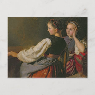 A Girl from Probsteier, 1844 Postcard