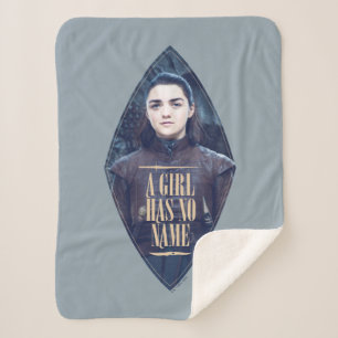 "A Girl Has No Name" Arya Stark Graphic Sherpa Blanket