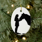 A Girl & Her Horse Love Silhouette Art
