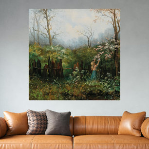 A Girl in the Garden – Olga Wisinger-Florian Poster