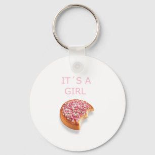 a girl is born keychain
