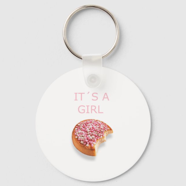 a girl is born keychain (Front)