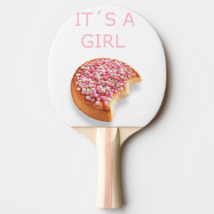 a girl is born ping pong paddle