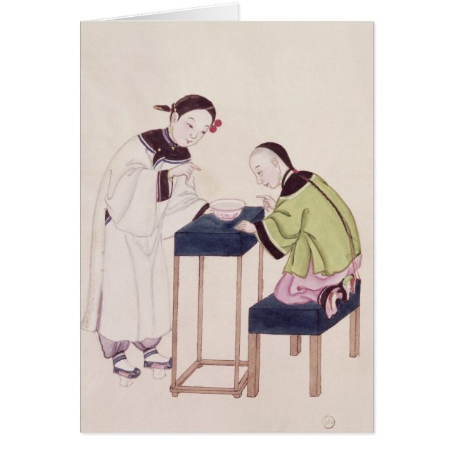 A Girl Looking for Luck into a Bowl of Water (Front)