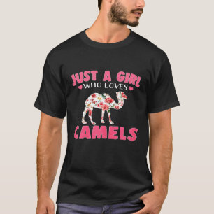 A Girl Who Loves Camels Cool Animal T-Shirt