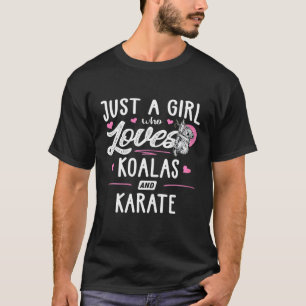 A Girl Who Loves Koalas And Karate Women T-Shirt