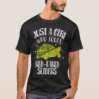 A Girl Who Loves Red Eared Sliders Funny Slider Tu
