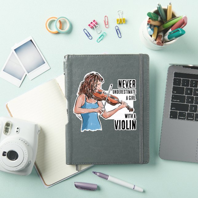 A Girl with a Violin Sticker (Couverture iPad)