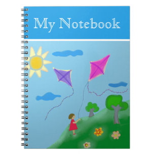 A Girl with Kites Notebook