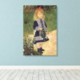 A Girl with Watering Can by Pierre Renoir Canvas Print