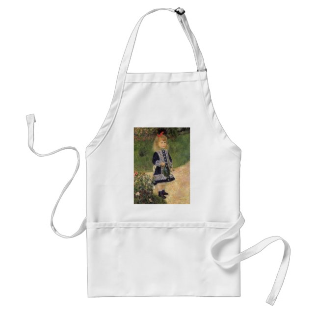 A Girl with Watering Can by Pierre Renoir Standard Apron (Front)