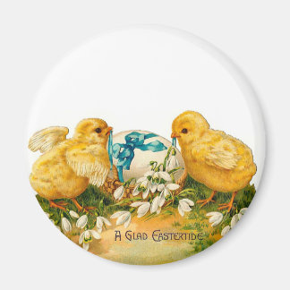 A Glad Eastertide Cute Vintage Easter Magnet