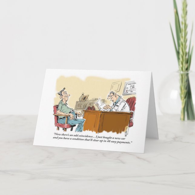 A glad you're feeling better greeting card (Front)