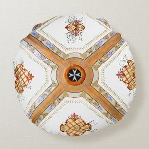 A Glass Ceiling Round Pillow