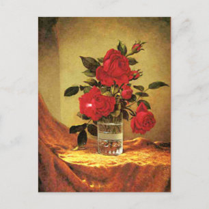 A Glass of Roses, fine art, Postcard