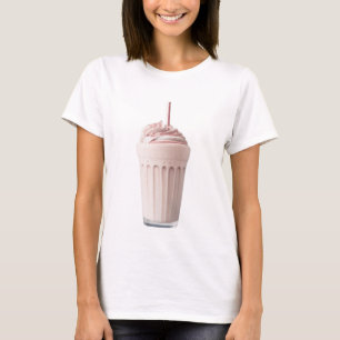 A Glass of Strawberry Milkshake T-Shirt