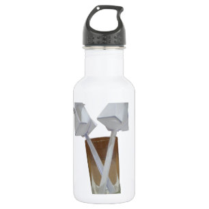 A glass of valentine peace. 532 ml water bottle